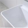 Buy cheap OEM White Freestanding Acrylic Bathtub Soaking 1700mm Rectangular from wholesalers
