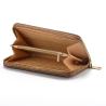 Buy cheap 19x9.5cm Debossing Ladies Clutch Purse , BSCI Womens Leather Trifold Wallet With Coin Pocket from wholesalers
