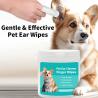 Buy cheap 4x8cm Nonwoven Fabric Pet Wet Wipes Gentle Finger Ear Cleaner For Dogs from wholesalers