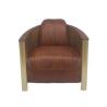 Buy cheap Vintage Aviator Brass Leather Couch Sofa from wholesalers