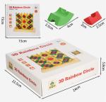 Safe Educational Montessori Preschool Toys Rainbow Blocks Stacker Non Toxic