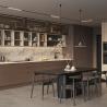 Buy cheap OEM New Modern Matte Finished Luxury Villa Lacquer Kitchen Cabinets from wholesalers