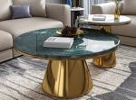 SEDIA Made Marbl Combination Coffee Table Circle No Storage For Living Rooms