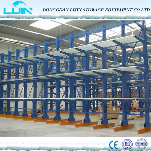 Professional Cantilever Storage Racks Various Column Arm Sizes Spray Painting