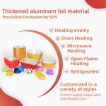 Disposable Aluminum Foil Food Packaging Storage Container Aluminium Lunch Box
