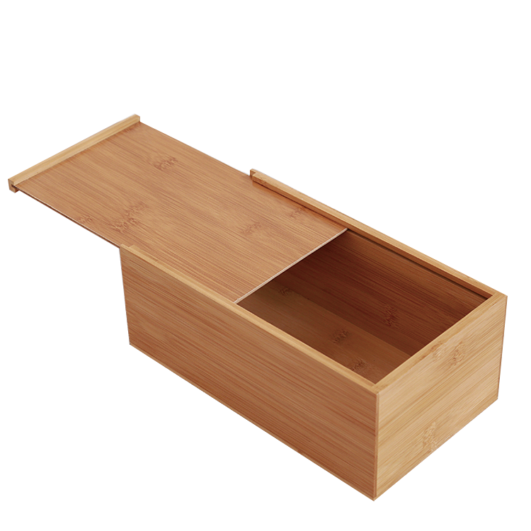 MB-HW096 Simple Natural Bamboo Rectangle Paper Holder Tissue Napkin Box for Kitchen Bathroom