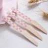 Buy cheap Biodegradable Didposable 160mm Wooden Cutlery Utensil Dot Baby Pink Spoon from wholesalers