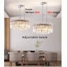 Buy cheap Modern Round LED Light Chandelier Luxury Clear Crystal Lampshade kitchen chandelier(WH-CY-178) from wholesalers
