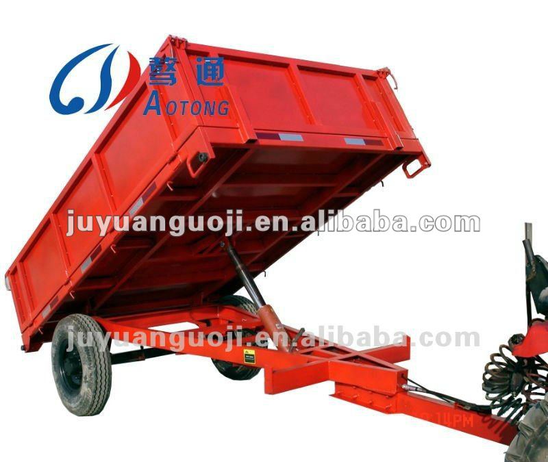 Farm Tractor 15T 2-Axle Hydraulic Dump Trailer with Draw Bar Customised Design