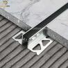 Buy cheap Aluminium Satin Expansion Joint Profile With Black Rubber Insert 20mm Height from wholesalers