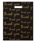 Buy cheap PE PVC Thank You Plastic Shopping Bags Black Boutique Shopping Bag from wholesalers