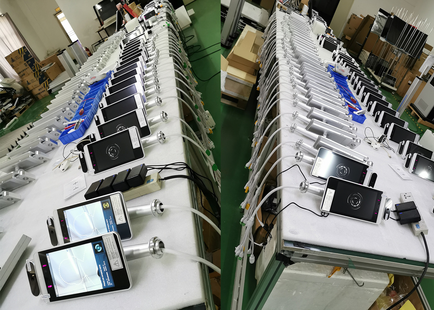 Automatic Face Recognition Access Control Infrared Thermometer with Temperature Sensor Attendance Record function MIPS