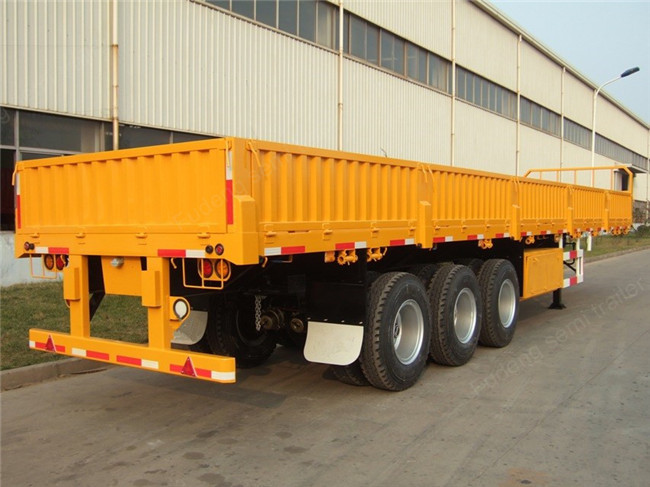 50 Tons 40 Foot Side Wall Semi Trailer For Transporting 20&40ft Containers