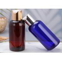 Buy cheap 120ML Matte Black Lotion Bottles PET 16 Oz Boston Round Plastic Bottle product