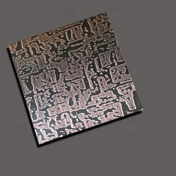 Buy cheap Hairline Antique Copper Honeycomb Stainless Steel Sheet 304 Textured from wholesalers