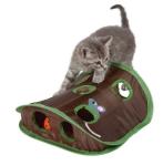 Pet Cat Toy Nine Hole Mouse Hole Funny Cat Stick With Audible Bell Catching Ball