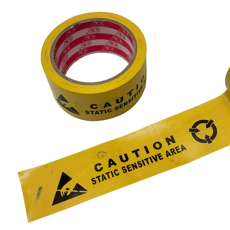 Vinyl 0.15mm ESD Warning Tape For Antistatic Protected Area