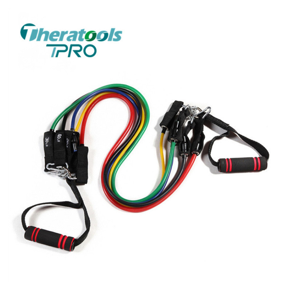 Rubber Physiotherapy Rehabilitation Equipment Elastic Workout Pull Rope For Training Exercise
