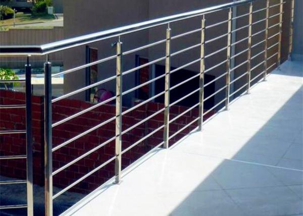 Buy cheap Decking Metal Balustrade Stainless Steel Railing , 316 Stainless Steel Stair Railing from wholesalers
