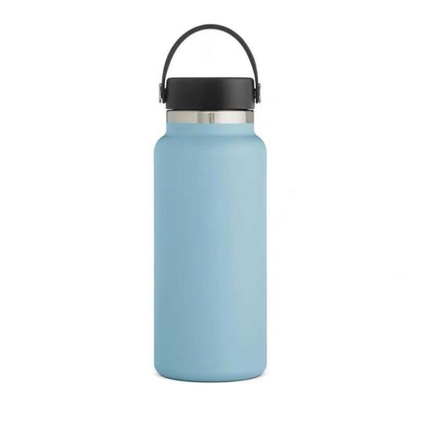 Buy cheap BPA Free Double Wall Standard Mouth Vacuum Insulated Drink Sport Stainless Steel Powder Coated Water Bottle Custom Logo from wholesalers