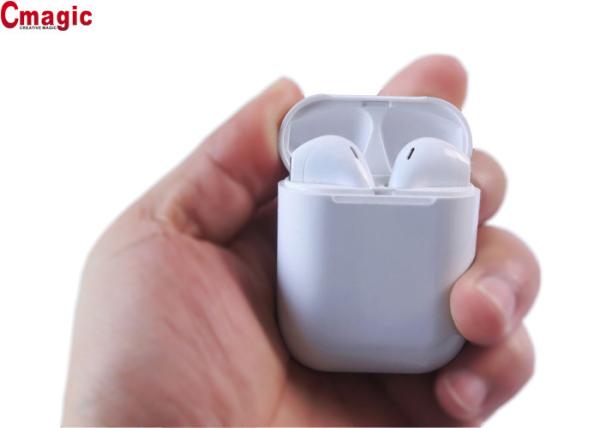 White Stereo Bluetooth Earphone , Touch TWS Wireless Bluetooth Earbuds For Cell