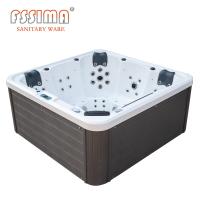 Buy cheap Hot Tub Massage Bathtub 5 Person Outdoor Fiberglass Garden Spa 201 SS Bracket product