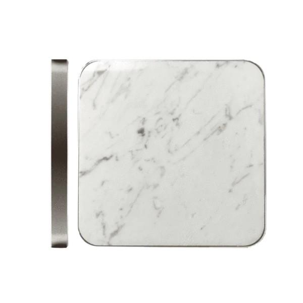 Buy cheap Real Marble Square QI Wireless Charger 10W 7.5W For Phone Distance 2-10mm from wholesalers
