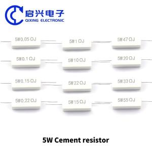 Buy cheap Corrosion Resistant Ceramic Resistor 5W 10W 0.25R 0.5R 3R 27R 12R 100R 5% For High Power from wholesalers