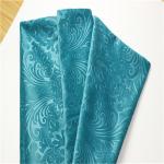 100 Polyester 3D Embossed Suede Fabric Jacquard Style For Home Textile