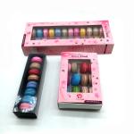 Transparent 1X6 arrangement 6 cells macaron tray vacuum forming macaron