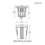 110V 220VAC LED Inground Light 24VDC Tiltable Beam Direction Underground