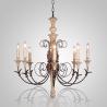 Buy cheap French wood chandelier Industrial style for home decoration (WH-CI-22) from wholesalers