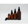 Buy cheap Amber Clear Essential Oil Customized 15ml Glass Dropper Bottles from wholesalers