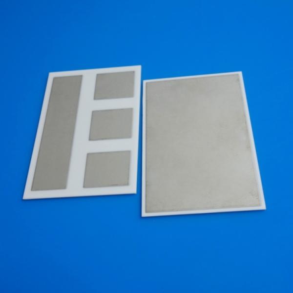 Buy cheap Pure White Metallized Ceramic Substrates High Bonding Strength Ni Au Ag Covering from wholesalers