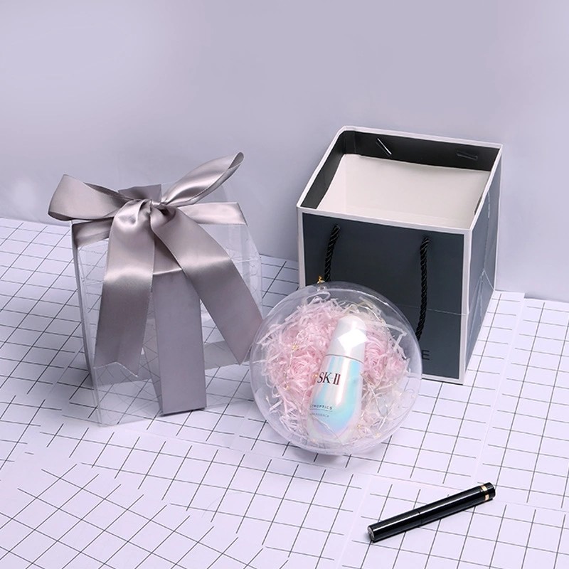 New Design Christams Lovely Gift Acrylic Ball With Packing GIft Box