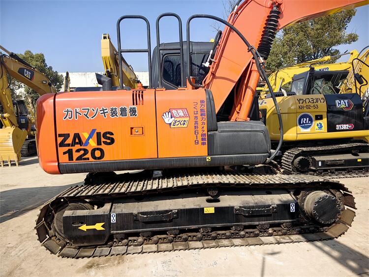 Transport Length 7.6m Hitachi ZX120-6 Used Excavator Heavy Loader Machine Japan 2020