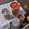 Buy cheap Custom Print Eco-friendly Disposable Recyclable Paper Container Eco Friendly Fast Food Kraft Disposable Paper Bowl from wholesalers