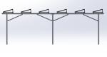 Aluminum Solar Panel Pole Mount Bracket For Solar Power Agricultural Greenhouses
