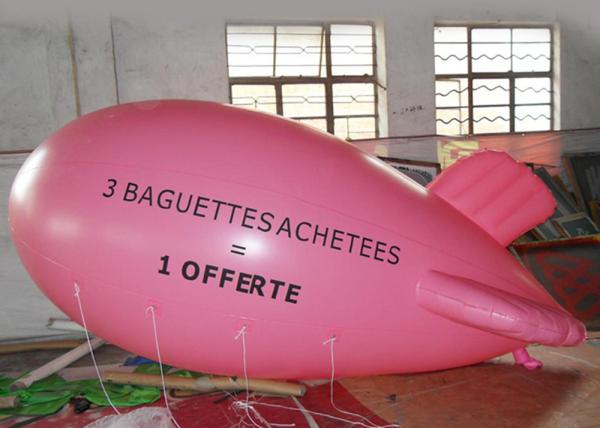 Buy cheap Large Pink Inflatable Balloons Airship Model For Advertising Event / Airship Balloon Flying from wholesalers