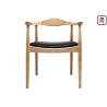 Buy cheap Over - Size Armrest Wood Restaurant Chairs With Leather Cushion / Wood Frame from wholesalers