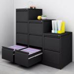 0.4mm Black Metal Filing Cabinet