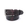 Buy cheap 1 1/2" Wide Embossed Leather Belt Personalized Gunmetal Color BRACHI from wholesalers