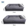 Buy cheap Memory Foam Dog Bolster Bed Base Orthopedic Machine Removable Cover from wholesalers