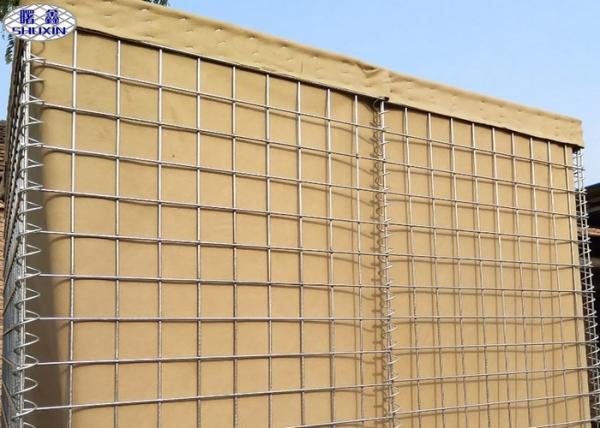 Buy cheap Zinc Coated Defensive Barrier Wall HESCO Bastion ISO Certification from wholesalers