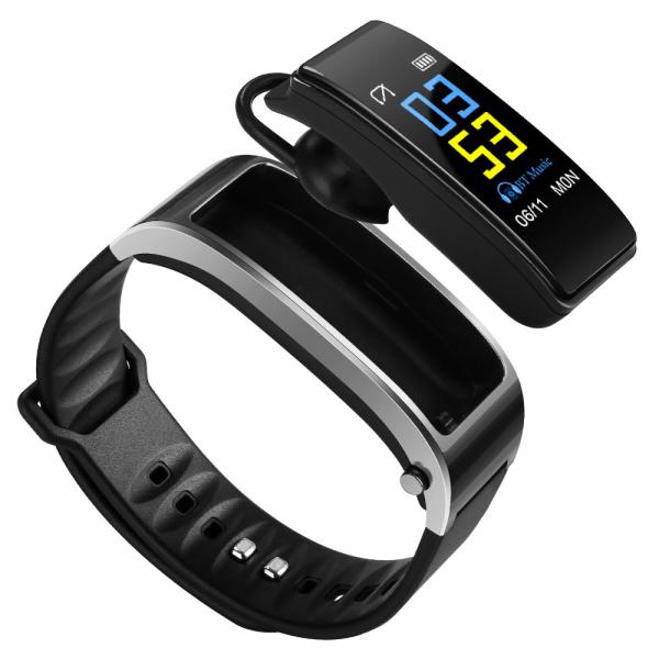 Buy cheap 0.96 Inch 80mAh Y3 Plus 4.1 Bluetooth Headset Bracelet 80*160dpi Heart Rate from wholesalers