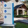 Buy cheap Painted Stainless Steel Directional Wayfinding Signs DC12V Illuminated Outdoor Signs from wholesalers