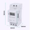 Buy cheap Electrical Lead Rail ABS Digital Timer Switch 220V 30A 36*66*82mm from wholesalers