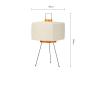 Buy cheap Square Japanese-style Minimalist Rice Paper Lantern table lamp(WH-MTB-254) from wholesalers