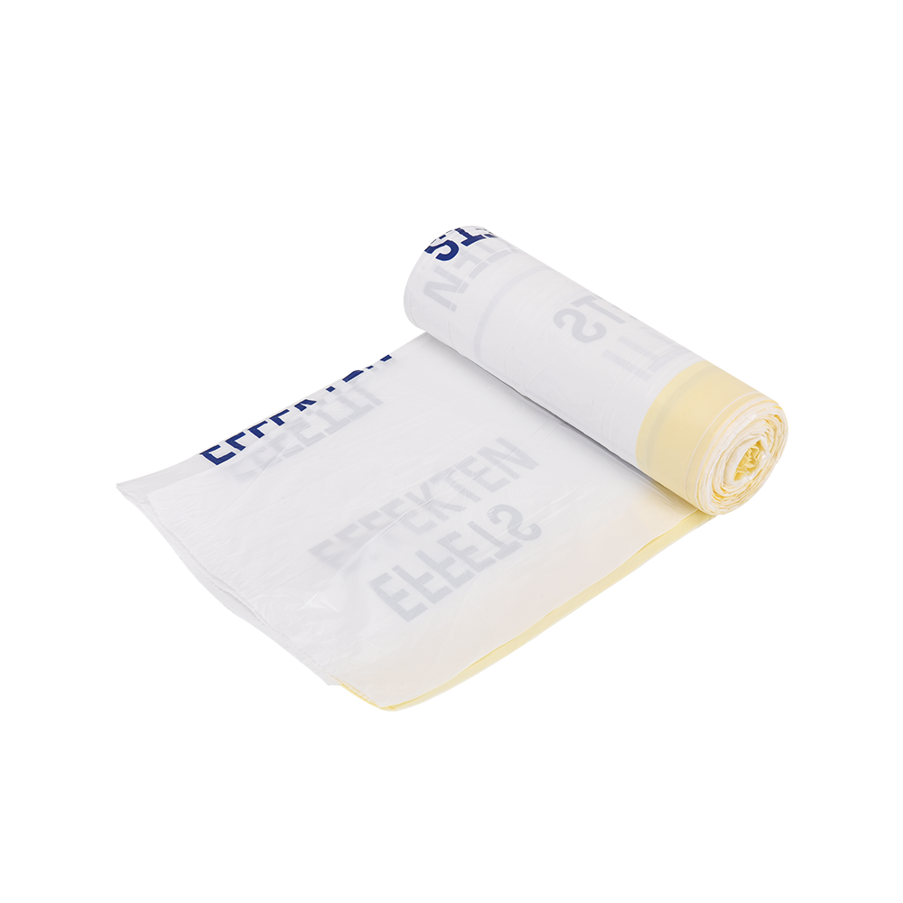 HDPE LDPE MDPE Square Bottom Bag Office Household Portable Automatic Closing Drawstring Plastic Bag