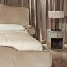 Buy cheap Leather 0.55m Contemporary Bedside Cabinets 500mm Fancy Bedside Table from wholesalers
